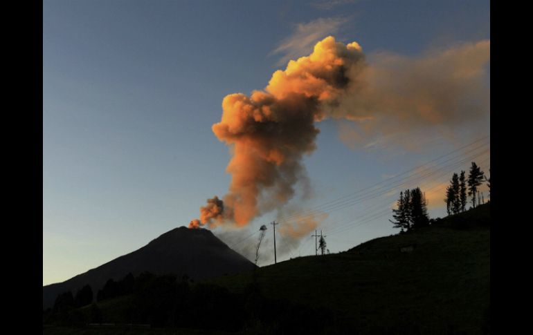 El IG estima dos posibles 'escenarios' sobre la evolución de la actividad volcánica del Tungurahua. EL INFORMADOR / ARCHIVO