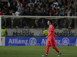 El Barça mantiene un juego preciso, pero el Sevilla no dejaba de presionar. AP / A. Fernández