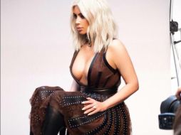 Este 'look' fantástico fue un adelanto de lo que ella mostrará para la revista Elle de Francia. TWITTER / @kimkardashian