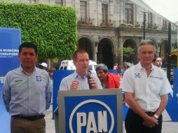 En la presentación estuvo el coordinador de los panistas en la Cámara de Diputados, Ricardo Anaya. TWITTER / @Miguel_Monraz