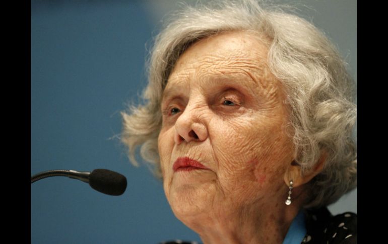 La escritora Elena Poniatowska habló de Paz y su relación con los árboles. NTX / ARCHIVO