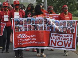 A un año del secuestro de las niñas de Chibok, 219 siguen desaparecidas. EFE /