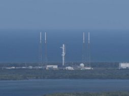 SpaceX suspendió la cuenta regresiva cuando faltaban dos minutos y medio para el lanzamiento. TWITTER / @spacex