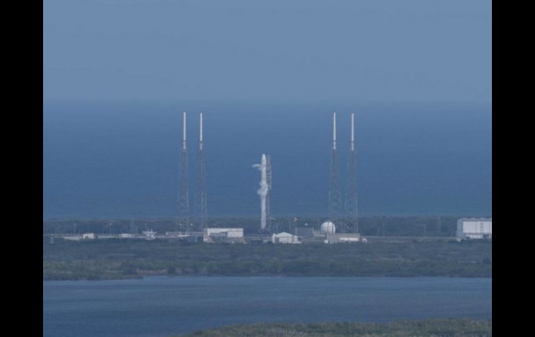 SpaceX suspendió la cuenta regresiva cuando faltaban dos minutos y medio para el lanzamiento. TWITTER / @spacex