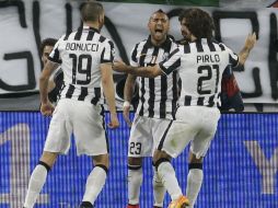 La Juventus se coloca con ventaja para clasificarse para las semifinales de la Liga de Campeones. AP / A. Calanni