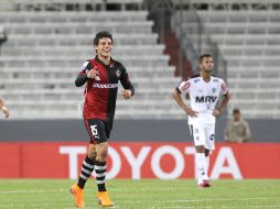 'Ponchito' González fue el encargado de meter el gol en el encuentro de este miércoles. EFE / U. Ruiz