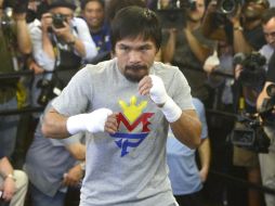 La pelea entre Floyd Mayweather Jr. y el filipino Manny Pacquiao será el próximo 2 de mayo. EFE / M. Nelson