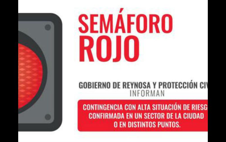 Piden a los habitantes de la ciudad evitar la zona alrededor de la ciudad. TWITTER / @GobiernoReynosa