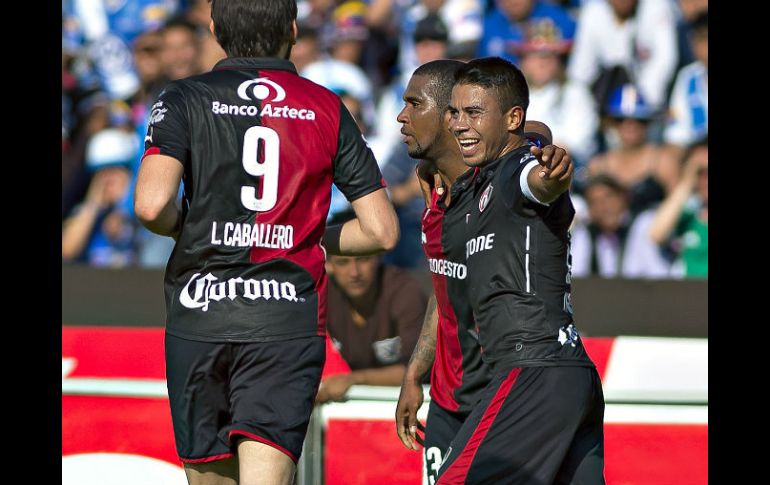 Cristian Suárez da la victoria a su equipo con un gol al minuto 41. MEXSPORT / J. Ramírez