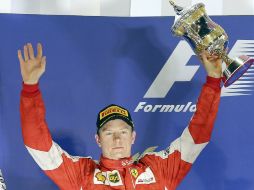 Raikkonen rebasó en los últimos minutos a Nico Rosberg para meterse en el segundo lugar y asegurar su primer podio desde el 2013. EFE / S. Suki