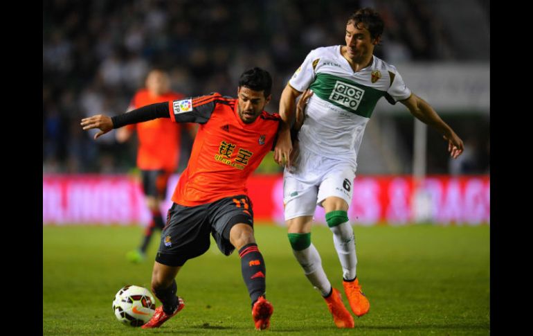 Carlos Vela, que entró al minuto 62, declaró su disposición a jugar con la Selección Mexicana. MEXSPORT / J. Breton