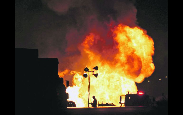 Siniestro. Explosión registrada tras un derrame de combustible en Zapotlanejo en 2013. AFP /