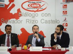 Rizo compartió sus propuestas con industriales de la CMIC. ESPECIAL / Chava Rizo