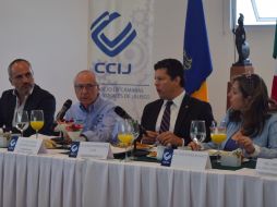 Martínez Mora se reunió con líderes empresariales del CCIJ. ESPECIAL / Guillermo Martínez Mora