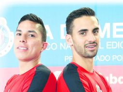 Nuevos. Carlos Salcedo (I) y Raúl López jugarán su primer Clásico Nacional. EL INFORMADOR / M. Vargas