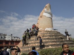 Gran parte del patrimonio cultural de Nepal fue devastado por el fuerte sismo. AP / B. Armangue