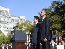 Obama y Abe ofrecerán conferencia de prensa conjunta. AFP / S. Loeb