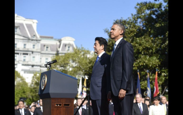 Obama y Abe ofrecerán conferencia de prensa conjunta. AFP / S. Loeb