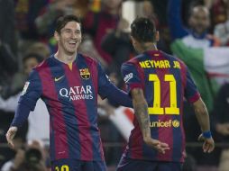 Messi abrió el marcador para el Barcelona. EFE /  A. García