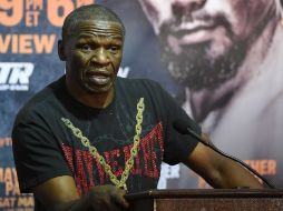 Floyd Mayweather Sr. El padre del campeón asegura que su hijo no le teme a este combate y espera el triunfo mañana por la noche. AFP / E. Miller