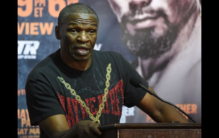 Floyd Mayweather Sr. El padre del campeón asegura que su hijo no le teme a este combate y espera el triunfo mañana por la noche. AFP / E. Miller