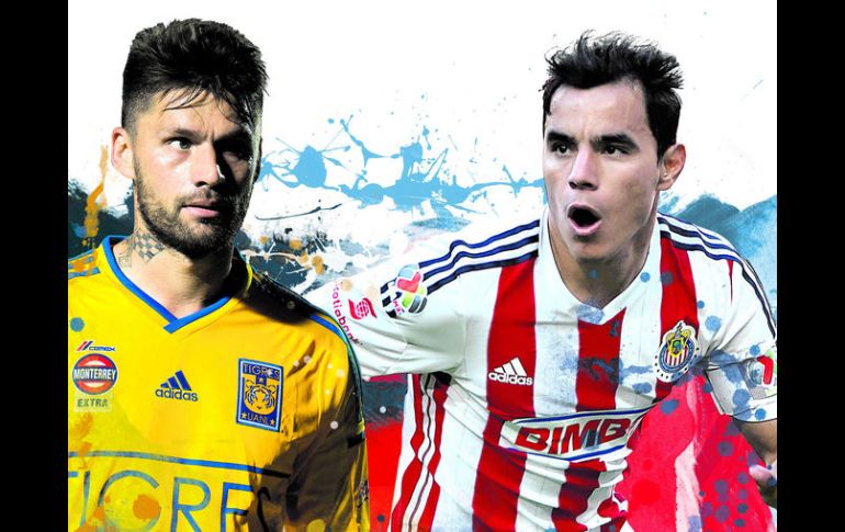 Rafael Sobis (Tigres) y Omar Bravo (Chivas) serán dos elementos a seguir en el duelo entre ambos equipos. EL INFORMADOR /