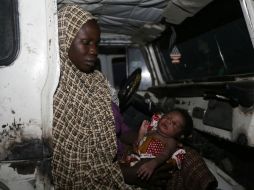 Musa estuvo en el primer grupo de mujeres y menores rescatadas a las que se transportó por tierra durante tres días. AP / Sunday Alamba