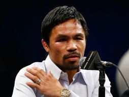 El promotor de Pacquiao difundió una declaración en la que indicó la lesión del boxeador. AFP / ARCHIVO