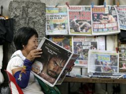 El resultado de la pelea del sábado acaparó los titulares en Filipinas. EFE / R. Tongo