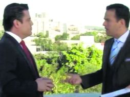 Explicación. El gobernador Aristóteles Sandoval dio una entrevista al periodista Carlos Loret de Mola. ESPECIAL /
