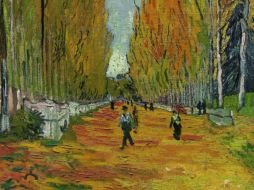 La escena otoñal fue pintada en 1888 durante un periodo de dos meses cuando Van Gogh y Gauguin trabajaron juntos en Francia. EFE /