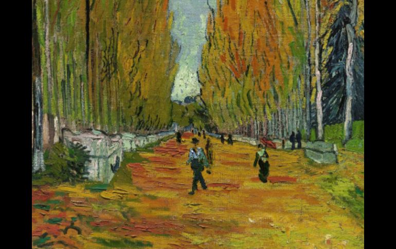 La escena otoñal fue pintada en 1888 durante un periodo de dos meses cuando Van Gogh y Gauguin trabajaron juntos en Francia. EFE /