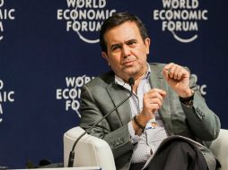 Guajardo participó en el Foro Económico Mundial en la mesa de 'Comercio e inversión'. EFE / J. Polacsek