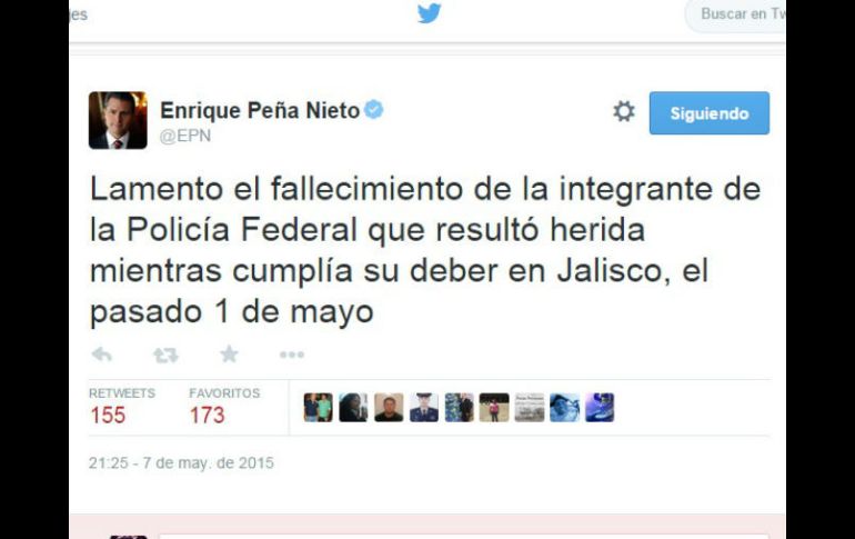 El Mandatario escribió el mensaje en redes sociales. TWITTER / @EPN