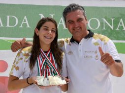 La clavadista cierra su etapa como deportista en la justa Infantil-Juvenil. TWITTER / @CONADE