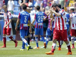 El Atleti requiere de una victoria para alcanzar de forma matemática el tercer sitio. EFE / J. Jordan