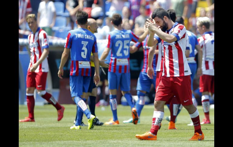 El Atleti requiere de una victoria para alcanzar de forma matemática el tercer sitio. EFE / J. Jordan