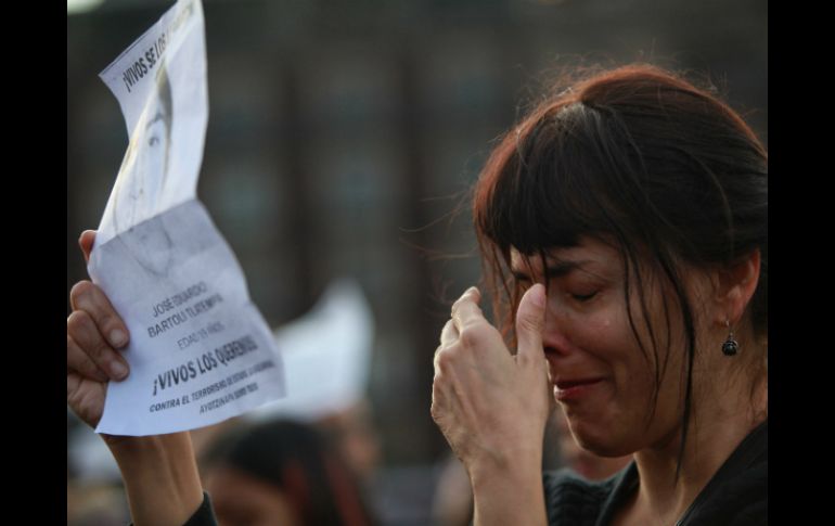 Los manifestantes lamentaron que en este Día de las Madres no hay nada que festejar. EFE / ARCHIVO