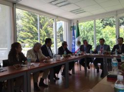 Imagen de la reunión entre miembros de la FAO y Sagarpa se reunieron. TWITTER / @faomexico