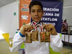 Sergio Flores, cuatro veces campeón de la categoría infantil mayor juvenil. TWITTER / @CODEJALISCO