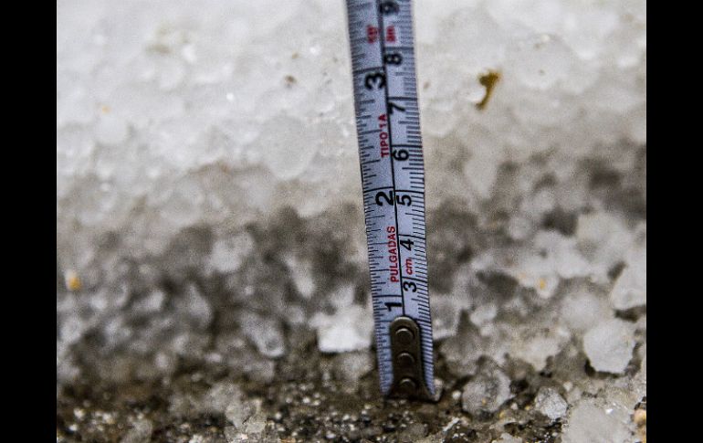 La granizada del 26 de abril causó alarma en la población. EL INFORMADOR / ARCHIVO