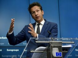 Dijsselbloem rechaza valorar si Grecia necesitará un tercer rescate antes de la conclusión del actual programa. AFP / J. Thys