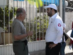 Vecinos del lugar manifestaron sus preocupaciones a Villanueva sobre las obras necesarias. ESPECIAL / Ricardo Villanueva Lomelí