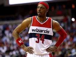 Paul Pierce falló un triple que le hubiera dado a Washington el empate con menos de 10 segundos por jugar. AFP / P. Smith