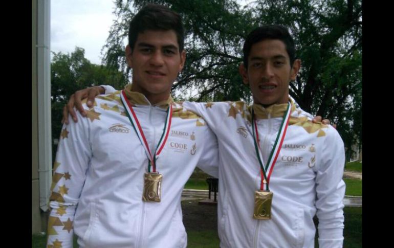 Duilio Carrillo y Bryan del Muro pudieron totalizar la competencia con mil 507 puntos. TWITTER / @CODEJALISCO