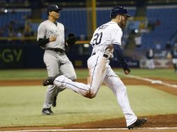 La carrera del triunfo fue anotada por Steven Souza Jr., tras una pifia de Dellin Betances. AFP / B. Blanco