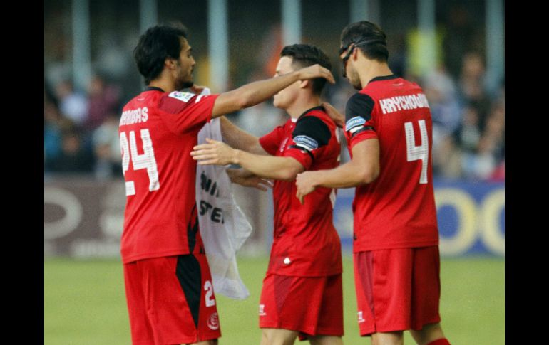 El cuadro Sevillano aseguraría su pase si anota un gol de visita. EFE / ARCHIVO