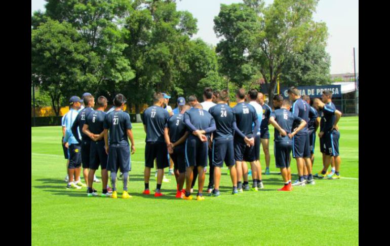 El América ya se encuentra entrenando para el próximo partido. TWITTER / @CF_America