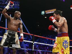 La pelea entre Floyd Mayweather Jr. y Manny Pacquiao se encargó de romper todo los récords de venta y sueldo de ambos peleadores. AP / ARCHIVO