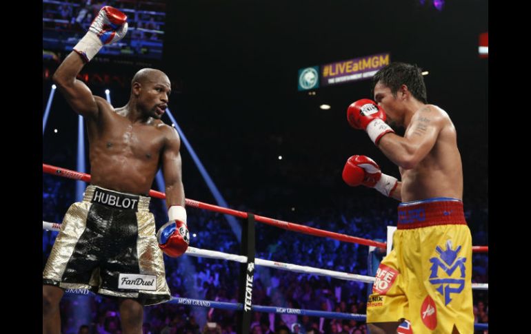 La pelea entre Floyd Mayweather Jr. y Manny Pacquiao se encargó de romper todo los récords de venta y sueldo de ambos peleadores. AP / ARCHIVO